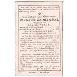 Van Meerssche Conrardus. ° Elversele 1845 † Elversele 1893