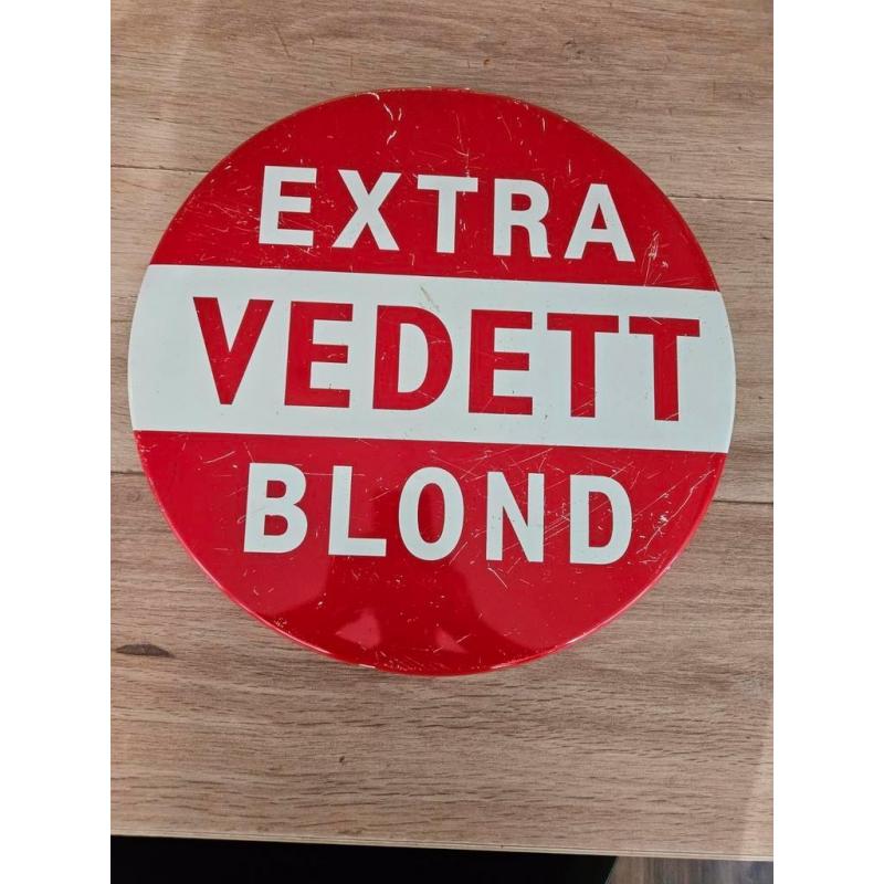 Vedett Extra Blond reclamebord - 400mm diameter
