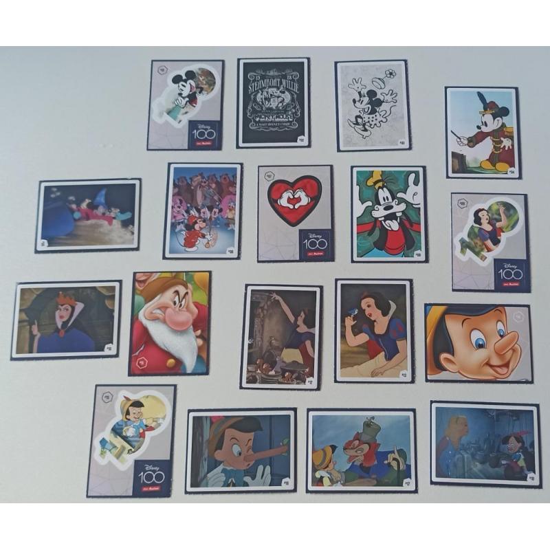 144 stickers 100 jaar magie Disney Auchan