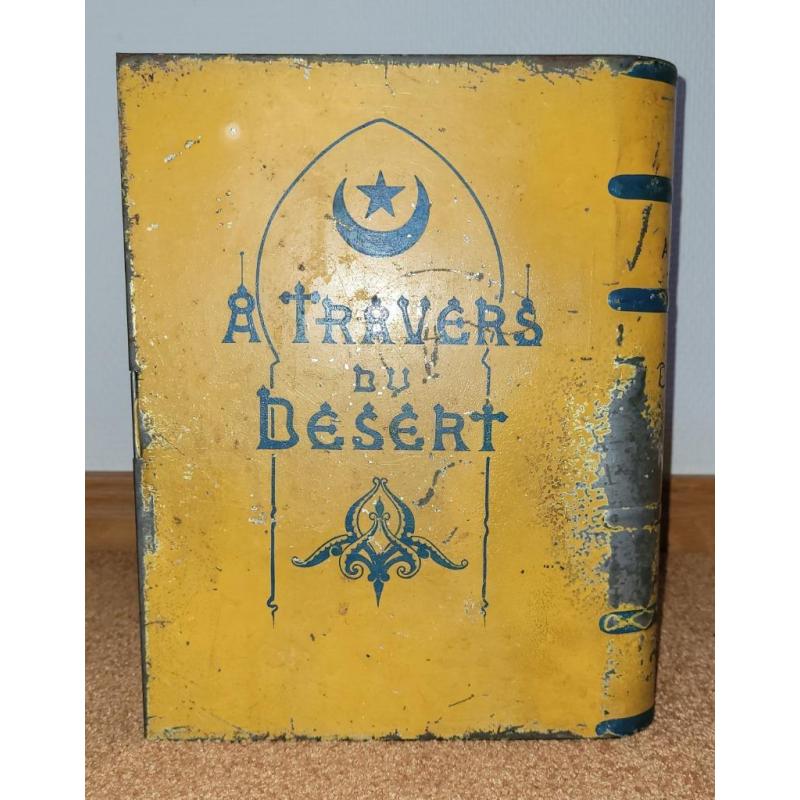 antiek blikken koekendoos "A travers du Desert"