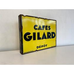 Cafes Gilard emaille reclame bordje