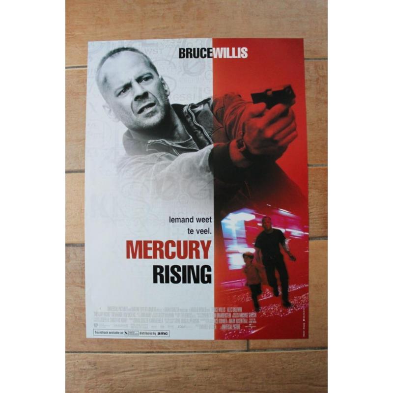 filmaffiche Bruce Willis Mercury Rising filmposter